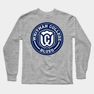 Blues - Whitman College Circle Long Sleeve T-Shirt